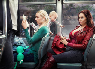 обоя юмор и приколы, женщины, ребенок, молоко