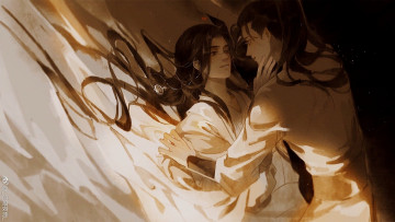 Картинка аниме jianghu+ye+yu+ artbook парни