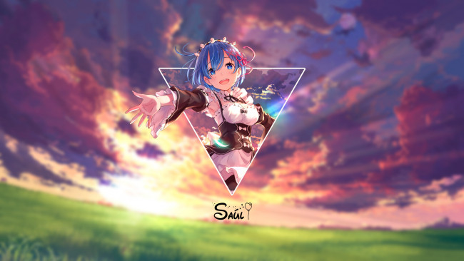 Обои картинки фото аниме, re,  zero kara hajimeru isekai seikatsu, жизнь, в, альтернативном, мире, с, нуля