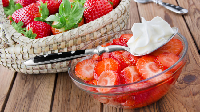 Обои картинки фото еда, клубника,  земляника