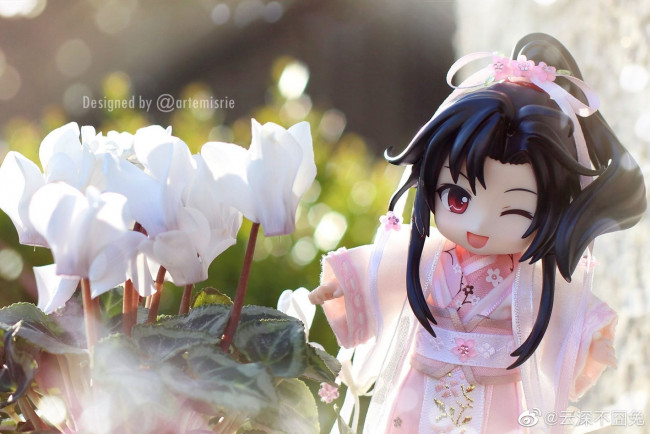 Обои картинки фото разное, куклы, кукла, цветы