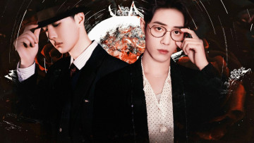 Картинка разное компьютерный+дизайн ван ибо сяо чжань очки шляпа