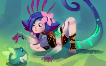 Картинка видео+игры league+of+legends хвост зверек neeko