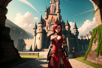 Картинка фэнтези девушки нейросети графика нейроарт ai art нейронные сети рисунки нейро искусство