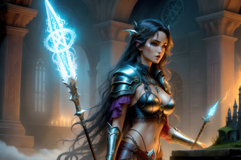 Картинка фэнтези маги +волшебники нейросети графика нейроарт ai art нейронные сети рисунки нейро искусство