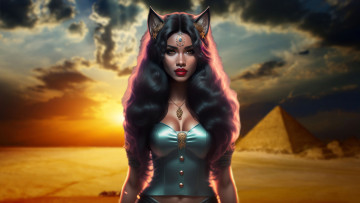 Картинка фэнтези девушки нейросети графика нейроарт ai art нейронные сети рисунки нейро искусство