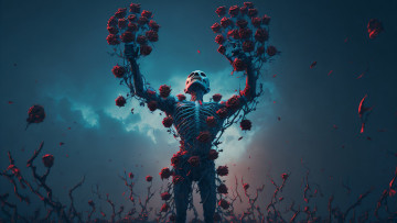 Картинка фэнтези нежить нейросети графика нейроарт ai art нейронные сети рисунки нейро искусство