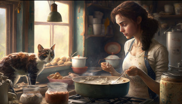 Картинка рисованное люди нейросети графика нейроарт ai art нейронные сети