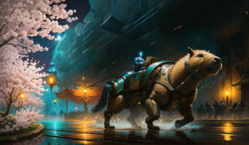 Картинка фэнтези роботы +киборги +механизмы нейросети графика нейроарт ai art нейронные сети рисунки нейро искусство