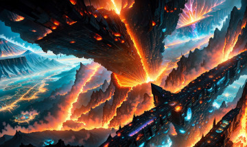 Картинка фэнтези иные+миры +иные+времена нейросети графика нейроарт ai art нейронные сети рисунки нейро искусство