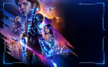 Картинка blue+beetle+ +2023+ кино+фильмы blue+beetle синий жук постер фантастика боевик триллер susan sarandon becky g harvey guillen