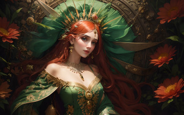 Картинка фэнтези девушки нейросети графика нейроарт ai art нейронные сети рисунки нейро искусство