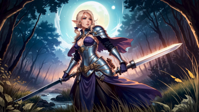 Обои картинки фото фэнтези, эльфы, нейросети, графика, нейроарт, ai, art, нейронные, сети, рисунки, нейро, искусство