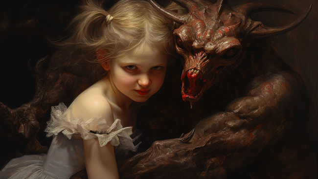 Обои картинки фото фэнтези, красавицы и чудовища, нейросети, графика, нейроарт, ai, art, нейронные, сети, рисунки, нейро, искусство