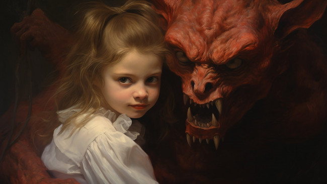 Обои картинки фото фэнтези, красавицы и чудовища, нейросети, графика, нейроарт, ai, art, нейронные, сети, рисунки, нейро, искусство