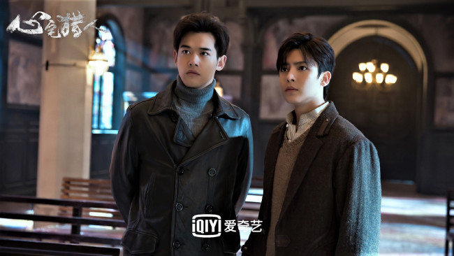 Обои картинки фото кино фильмы, psych-hunter, парни, церковь