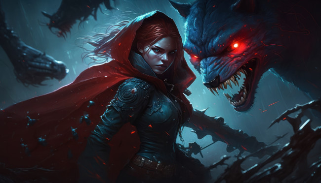 Обои картинки фото фэнтези, красавицы и чудовища, нейросети, графика, нейроарт, ai, art, нейронные, сети, рисунки, нейро, искусство