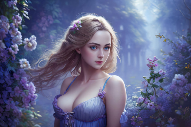 Обои картинки фото фэнтези, девушки, нейросети, графика, нейроарт, ai, art, нейронные, сети, рисунки, нейро, искусство