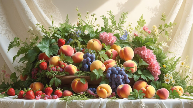 Обои картинки фото 3д графика, еда-, food, фрукты, ягоды