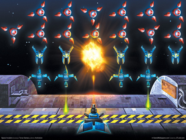 Обои картинки фото space, invaders, видео, игры