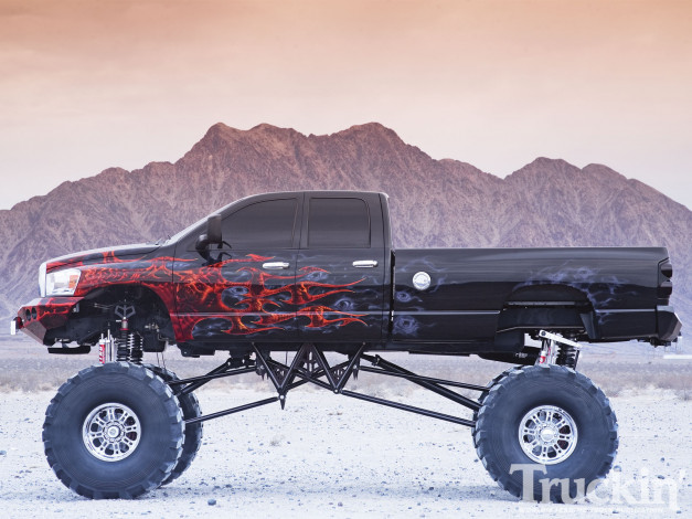 Обои картинки фото 2007, dodge, ram, 2500, автомобили, custom, pick, up