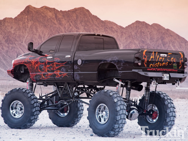 Обои картинки фото 2007, dodge, ram, 2500, автомобили, custom, pick, up