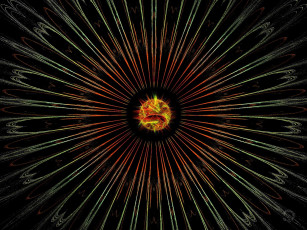 Картинка 3д графика fractal фракталы узор тёмный фон абстракция