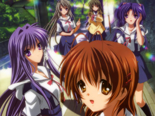 Картинка аниме clannad девушки
