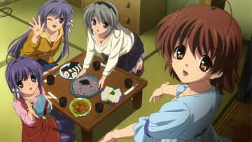 Картинка аниме clannad девушки