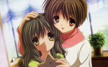 Картинка аниме clannad девушки