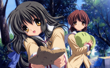 Картинка аниме clannad девушки