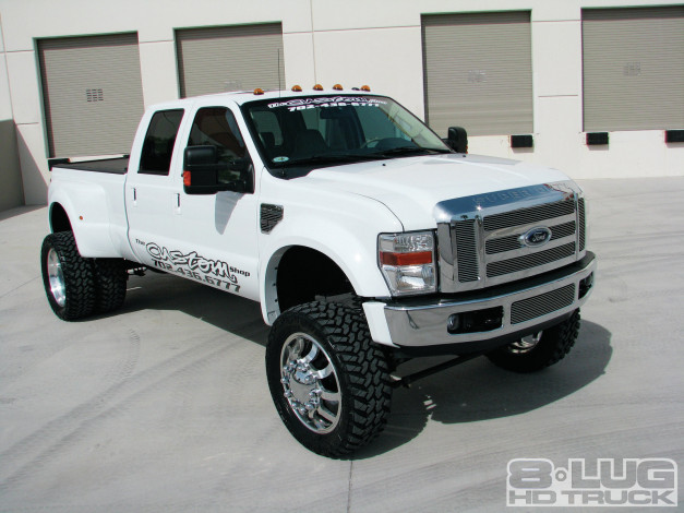 Обои картинки фото 2010, ford, f450, автомобили, custom, pick, up