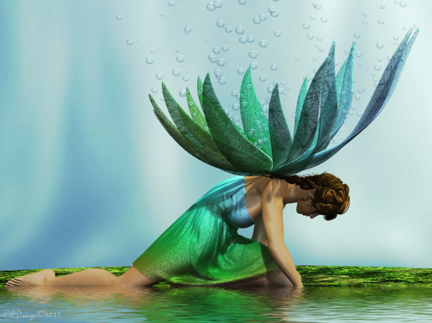 Обои картинки фото 3д, графика, elves, эльфы, крилья, фея