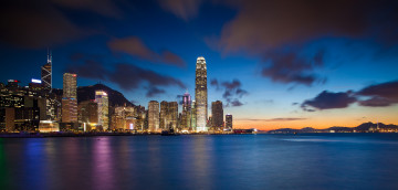 Картинка города гонконг китай океан