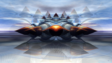 Картинка 3д графика fractal фракталы фрактал