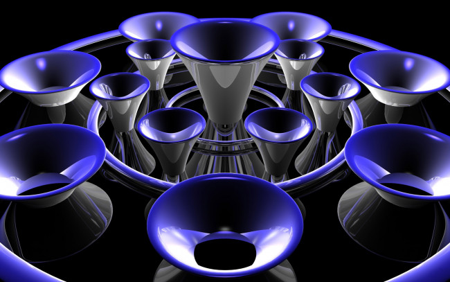 Обои картинки фото horns, 3д, графика, fantasy, фантазия, объем