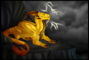 Картинка рисованные животные сказочные мифические дракон