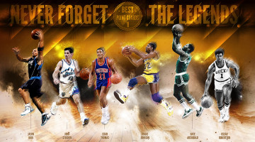 обоя легенды, нба, спорт, nba, oscar, robertson, nate, archibald, magic, johnson, isiah, thomas, jason, kidd, john, stockon