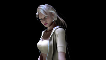 Картинка 3д графика people люди блондинка взгляд