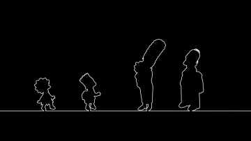 Картинка мультфильмы the simpsons контур очертание