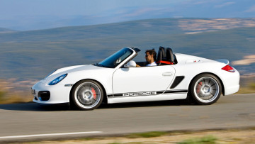 Картинка porsche boxster spyder автомобили спортивные элитные dr ing h c f ag германия