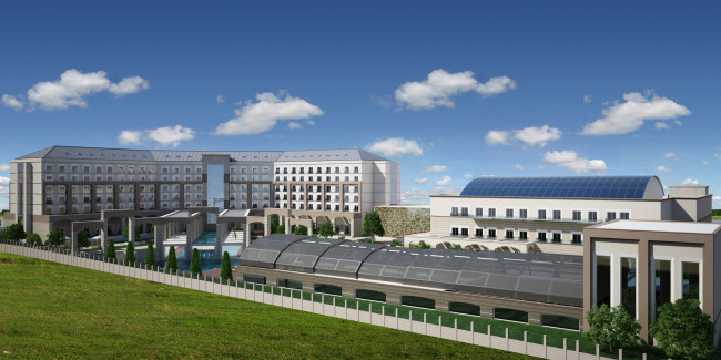 Обои картинки фото 3д, графика, architecture, архитектура, облака, дома