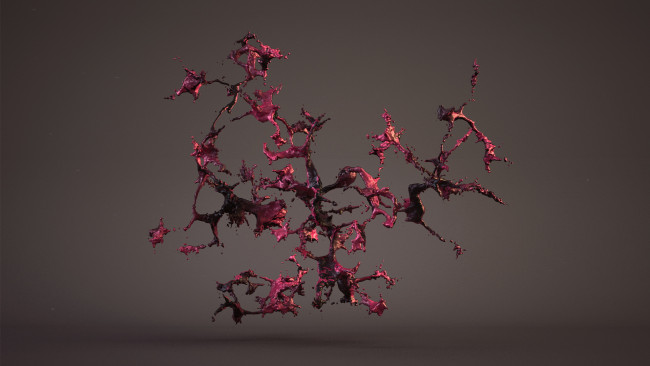 Обои картинки фото 3д, графика, abstract, абстракции, брызги