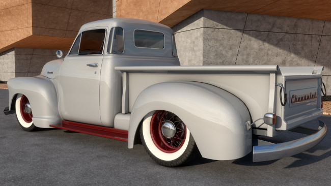 Обои картинки фото автомобили, 3д, 1951, chevrolet