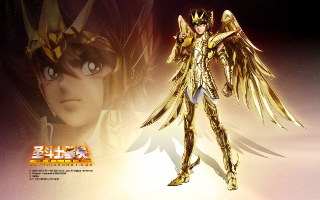 Обои картинки фото saint, seiya, online, видео, игры, доспехи, крилья