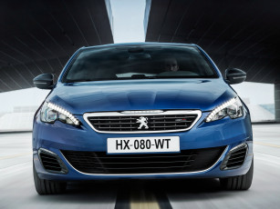 Картинка автомобили peugeot 308 gt 2014г синий