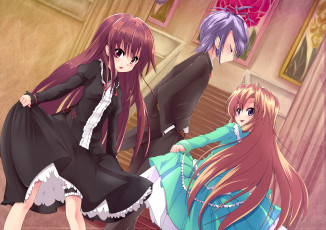 Картинка аниме ib комната мужчина девушки mary лестница картины garry eve