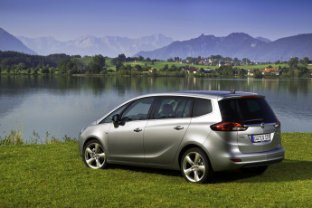 Картинка 2013+opel+zafira+tourer+1 6+cdti+ecotec автомобили opel tourer zafira побережье серебристый