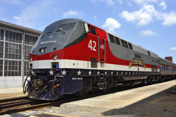 Картинка техника поезда железная дорога рельсы локомотив состав