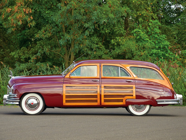 Обои картинки фото автомобили, packard, eight, 1948г, 2293, sedan, station